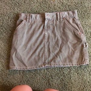 Army green cargo skirt